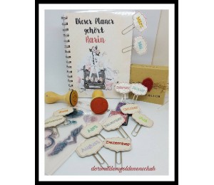 ITH - Felties Planer Clips Monate